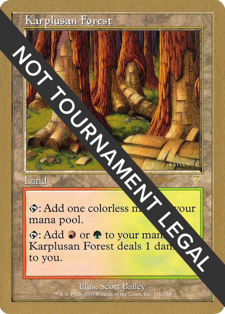 Karplusan Forest - 2002 Sim Han How (7ED) card from World Championship Decks