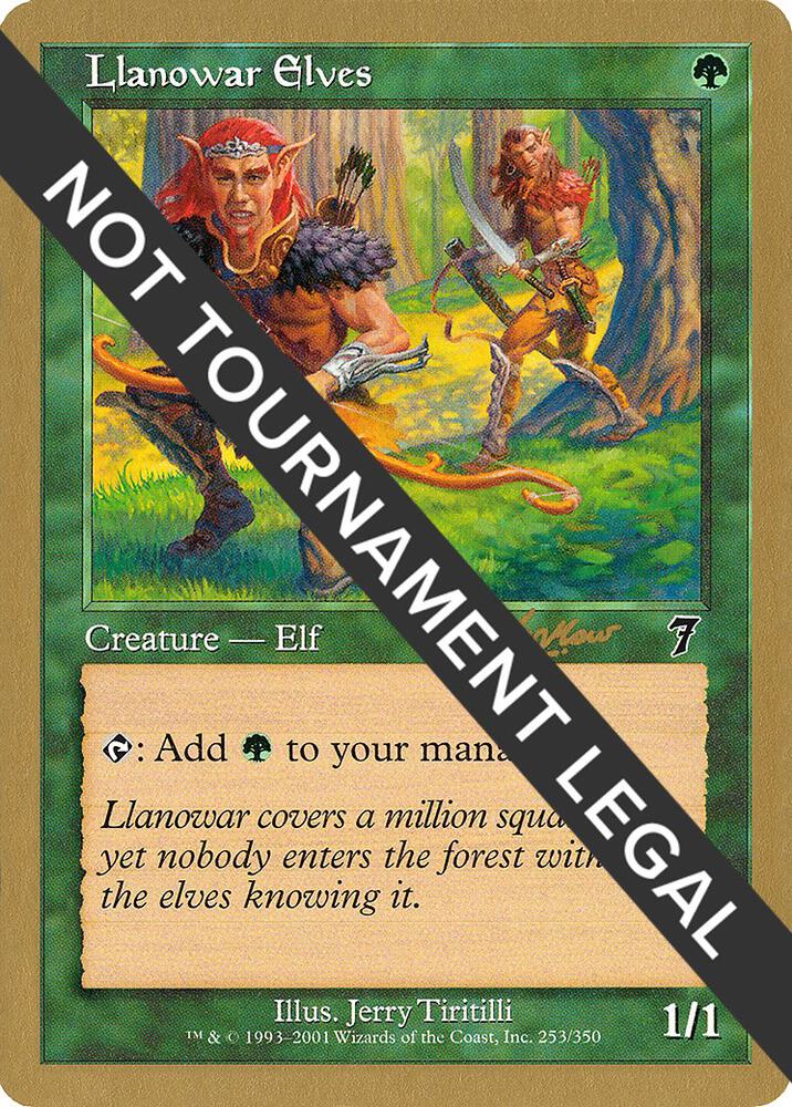 Llanowar Elves - 2002 Sim Han How (7ED) card from World Championship Decks