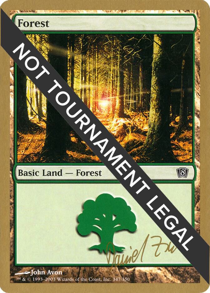 Forest (347) - 2003 Daniel Zink (8ED) card from World Championship Decks