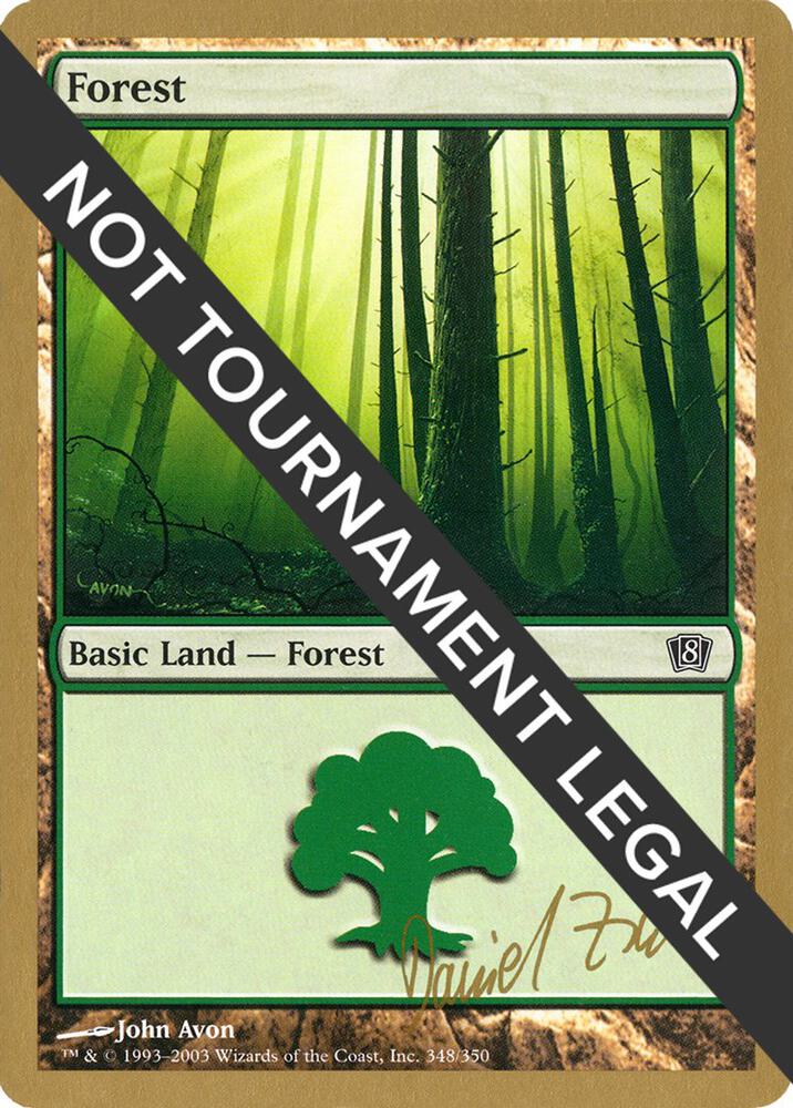 Forest (348) - 2003 Daniel Zink (8ED) card from World Championship Decks
