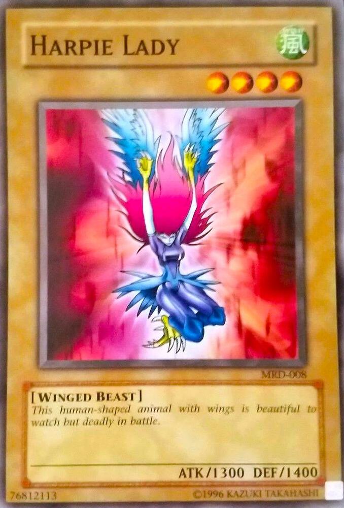 Harpie Lady (New Artwork) MRD-008 card from Metal Raiders