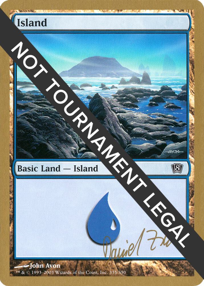 Island (335) - 2003 Daniel Zink (8ED) card from World Championship Decks
