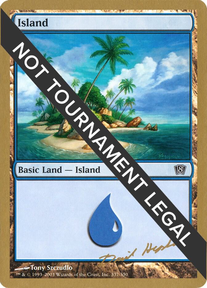 Island (337) - 2003 Daniel Zink (8ED) card from World Championship Decks