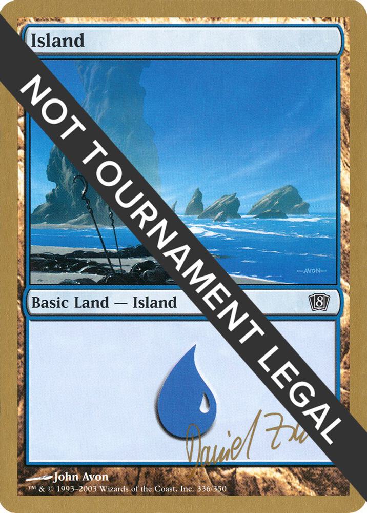 Island (336) - 2003 Daniel Zink (8ED) card from World Championship Decks