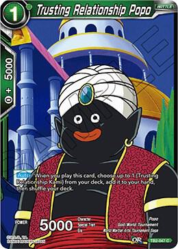 Trusting Relationship Popo TB2-047 card from World Martial Arts Tournament