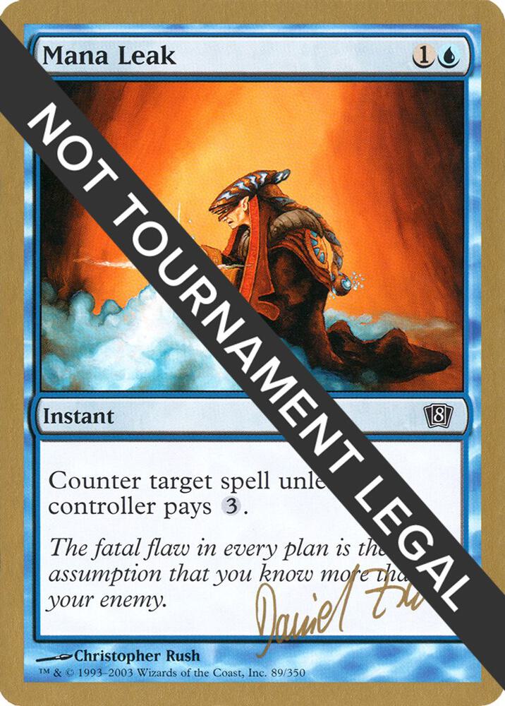 Mana Leak - 2003 Daniel Zink (8ED) card from World Championship Decks
