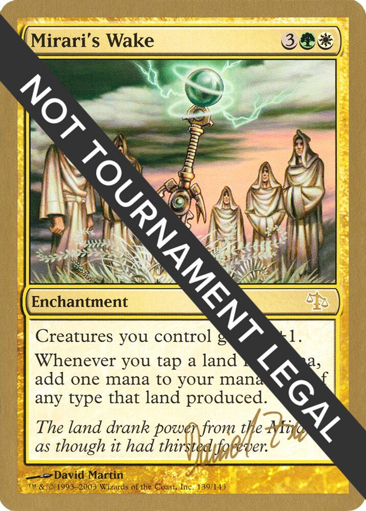 Mirari's Wake - 2003 Daniel Zink (JUD) card from World Championship Decks