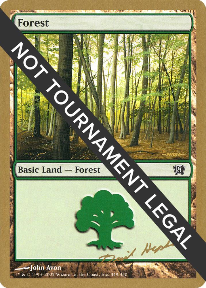 Forest (349) - 2003 Dave Humpherys (8ED) card from World Championship Decks