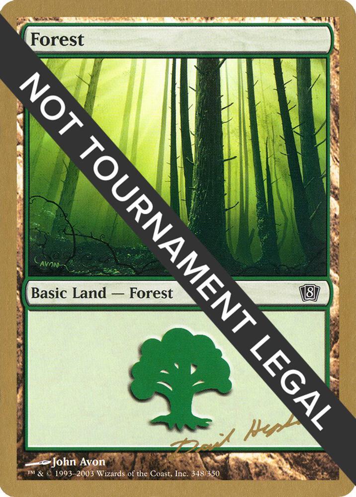 Forest (348) - 2003 Dave Humpherys (8ED) card from World Championship Decks