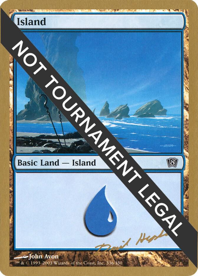 Island (336) - 2003 Dave Humpherys (8ED) card from World Championship Decks