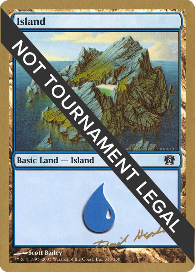Island (338) - 2003 Dave Humpherys (8ED) card from World Championship Decks