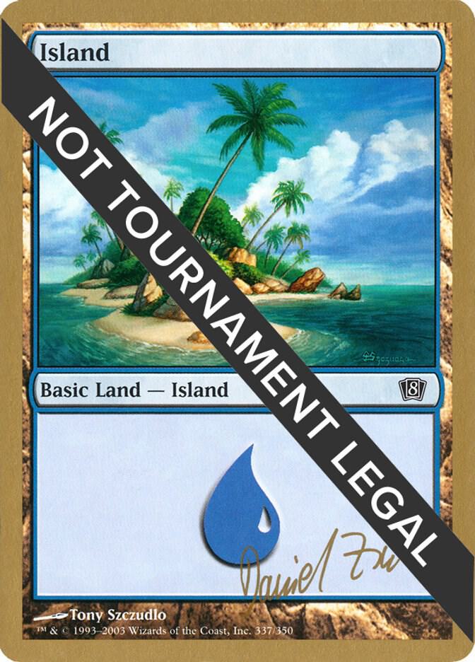 Island (337) - 2003 Dave Humpherys (8ED) card from World Championship Decks