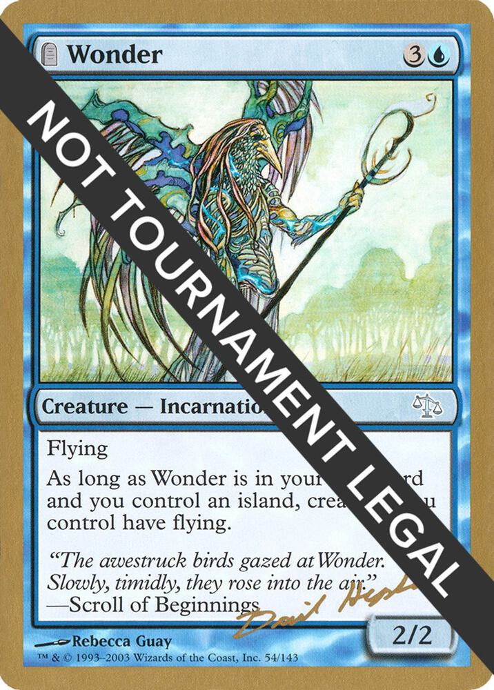 Wonder - 2003 Dave Humpherys (JUD) card from World Championship Decks