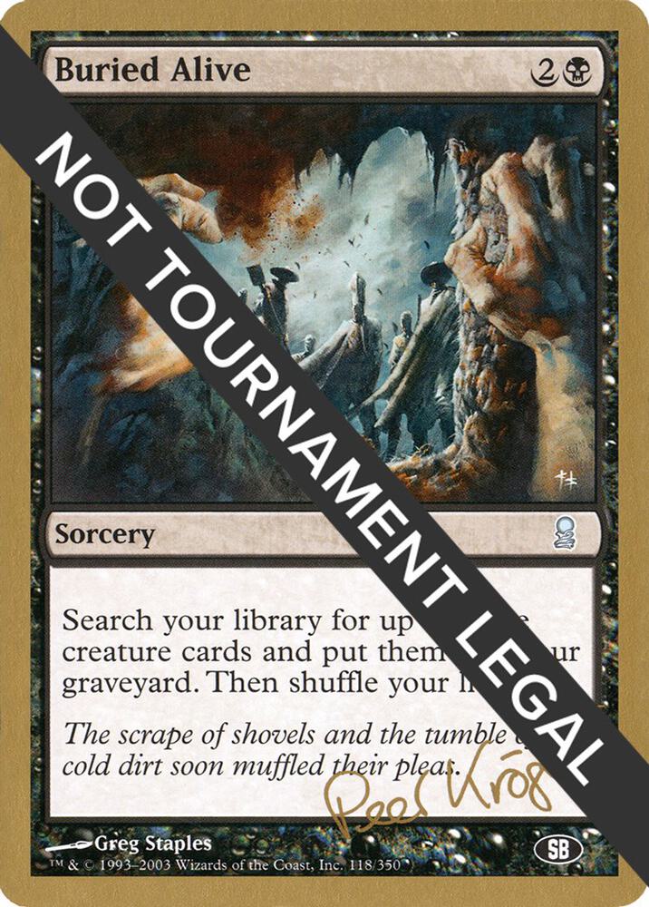 Buried Alive - 2003 Peer Kroger (ODY) (SB) card from World Championship Decks