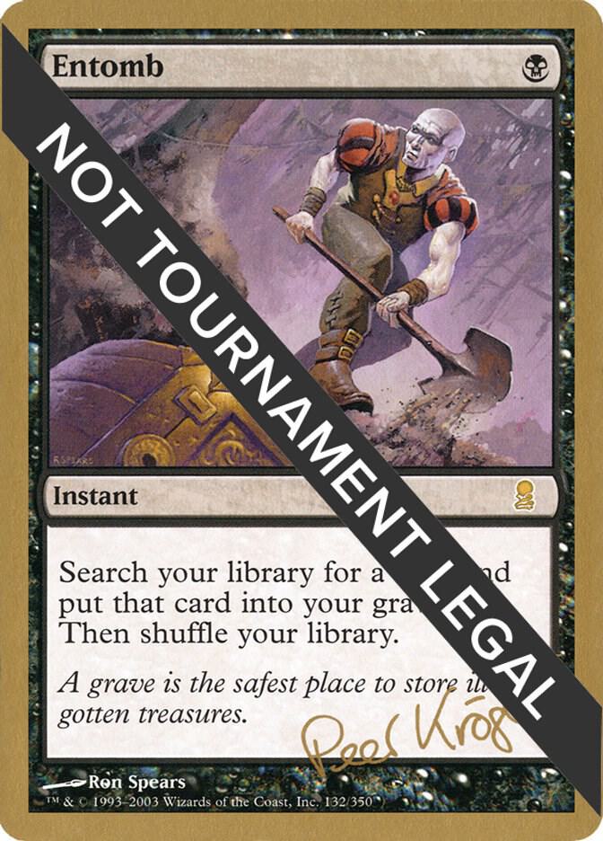 Entomb - 2003 Peer Kroger (ODY) card from World Championship Decks