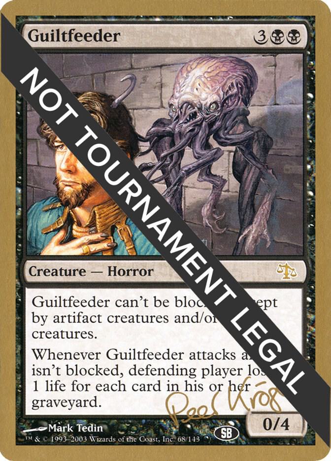 Guiltfeeder - 2003 Peer Kroger (JUD) (SB) card from World Championship Decks