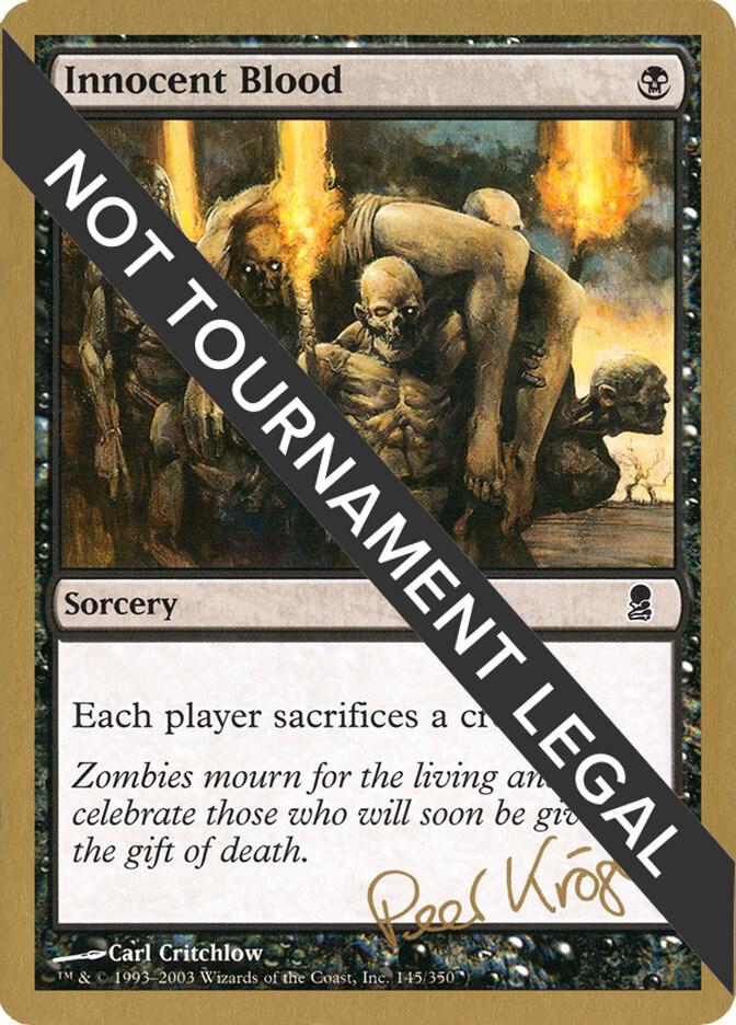 Innocent Blood - 2003 Peer Kroger (ODY) card from World Championship Decks
