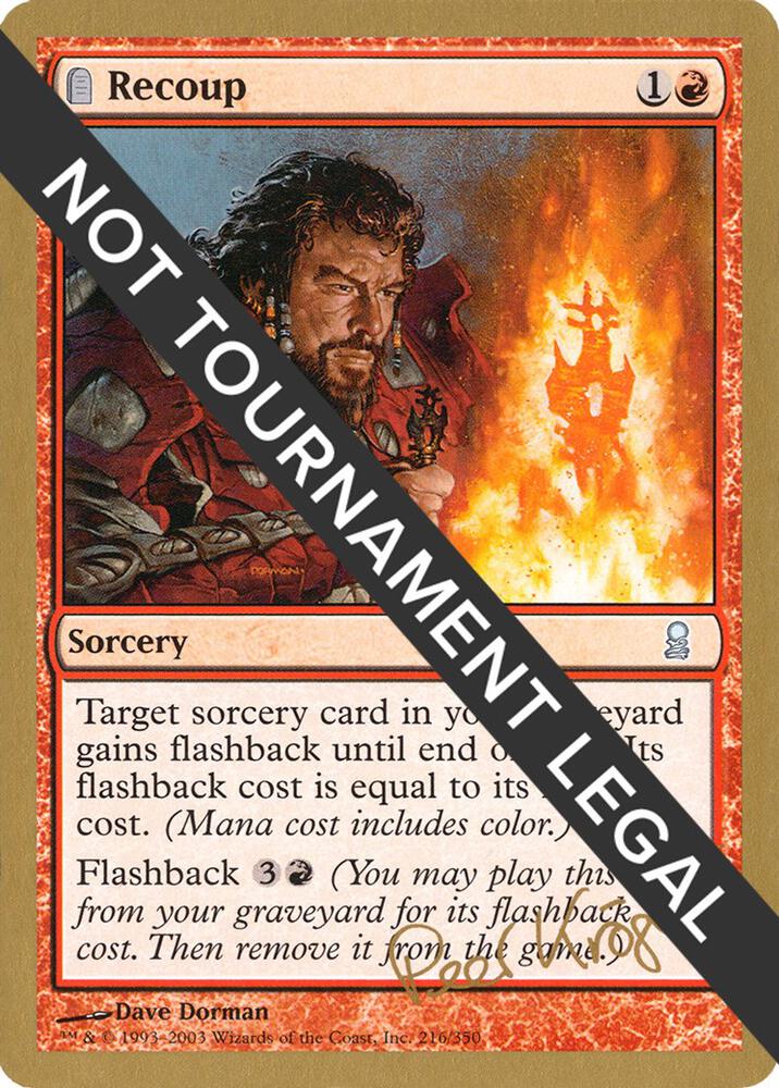 Recoup - 2003 Peer Kroger (ODY) card from World Championship Decks