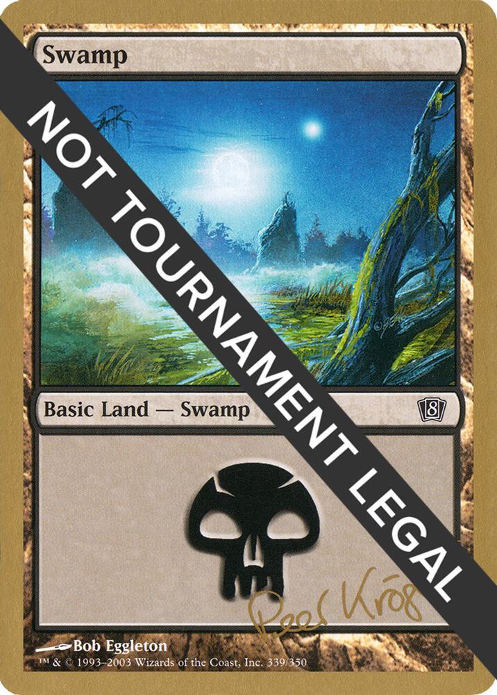 Swamp (339) - 2003 Peer Kroger (8ED) card from World Championship Decks