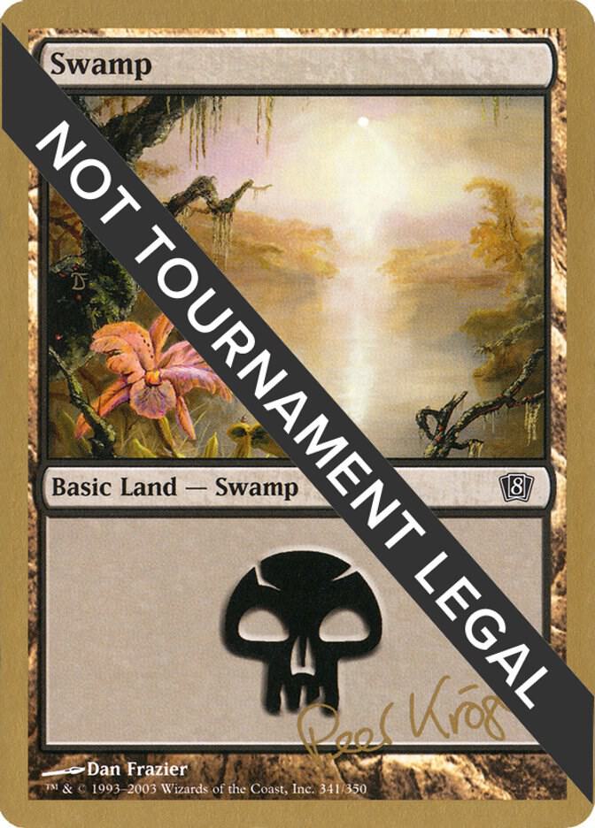 Swamp (341) - 2003 Peer Kroger (8ED) card from World Championship Decks