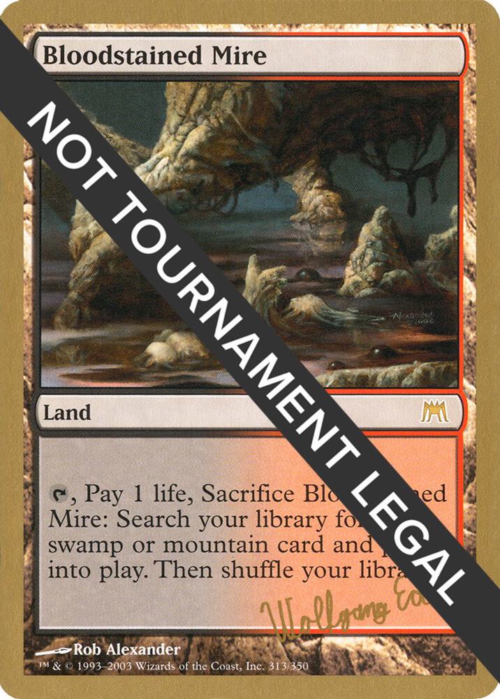Bloodstained Mire - 2003 Wolfgang Eder (ONS) card from World Championship Decks