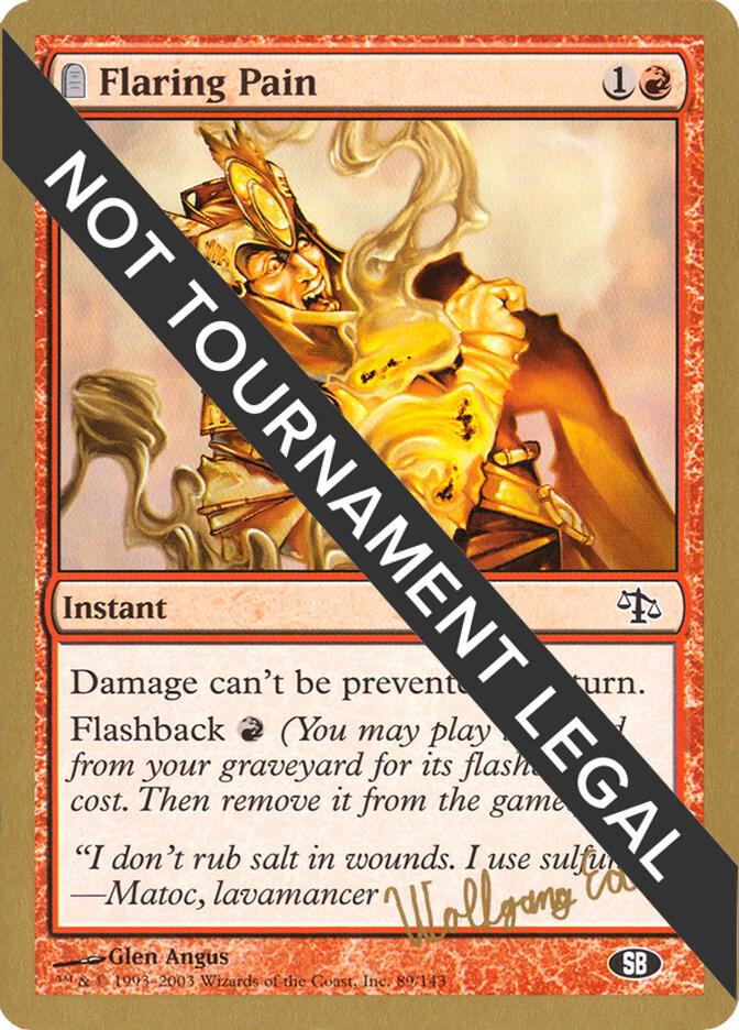 Flaring Pain - 2003 Wolfgang Eder (JUD) (SB) card from World Championship Decks