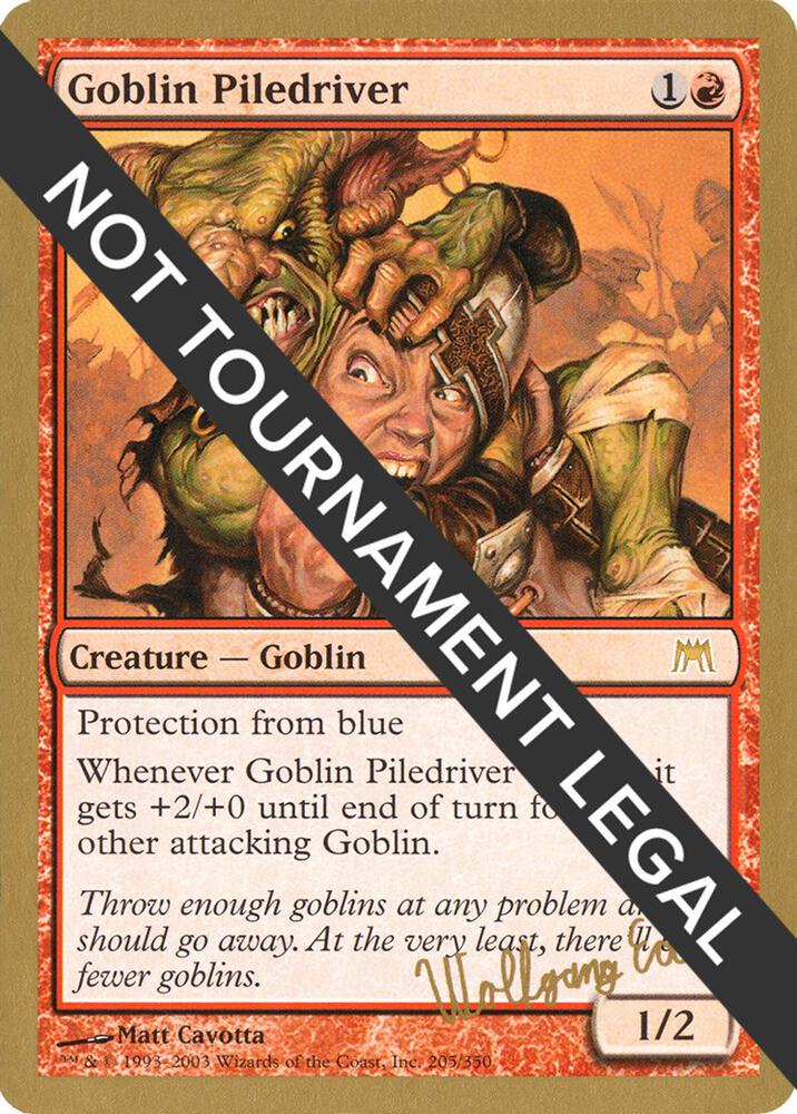 Goblin Piledriver - 2003 Wolfgang Eder (ONS) card from World Championship Decks