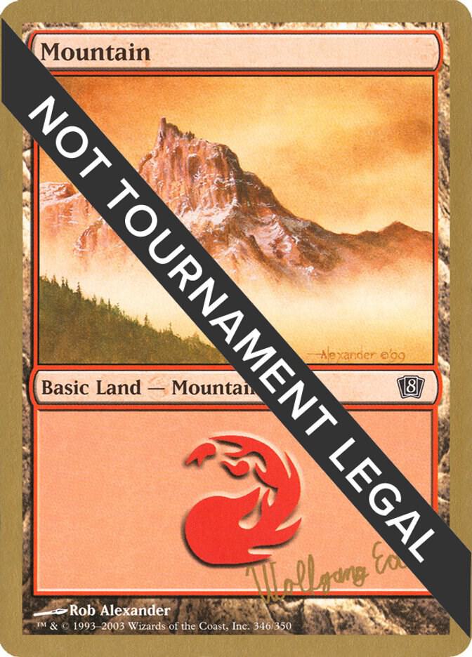 Mountain (346) - 2003 Wolfgang Eder (8ED) card from World Championship Decks