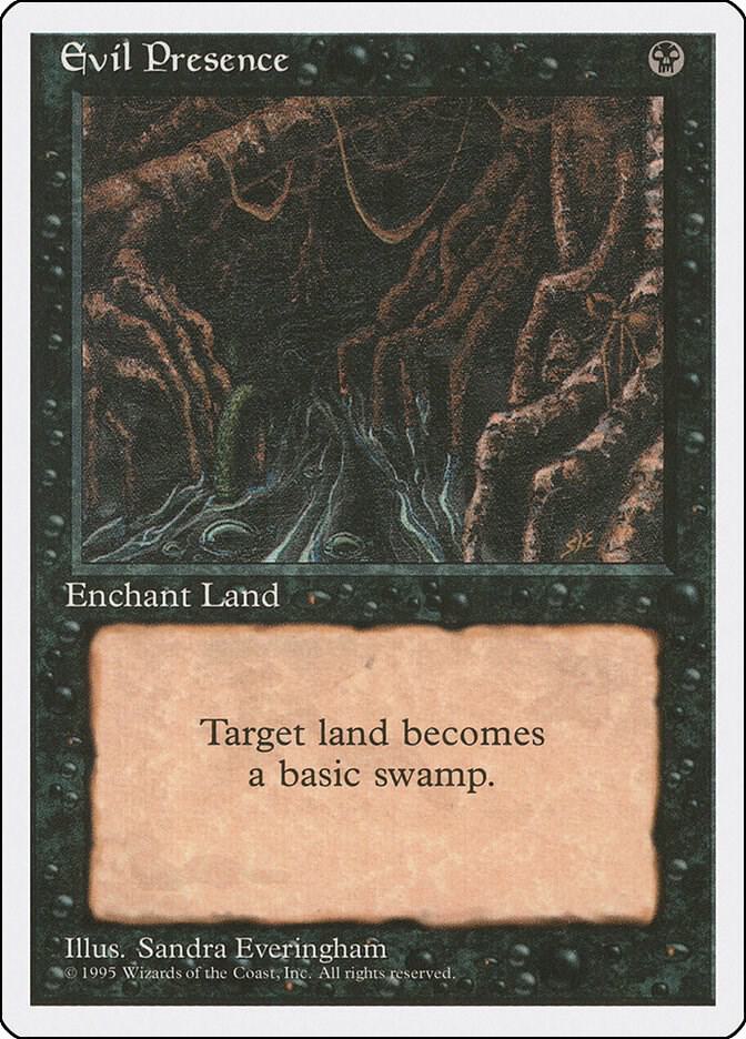Evil Presence card from Fourth Edition