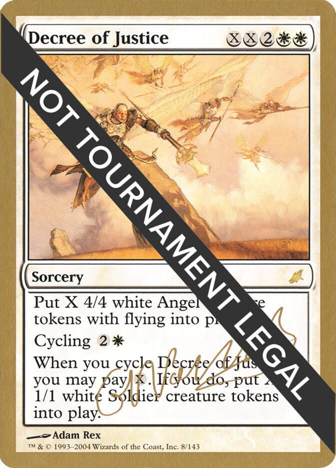 Decree of Justice - 2004 Gabriel Nassif (SCG) card from World Championship Decks