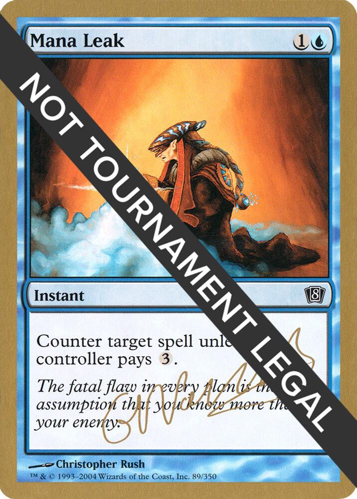 Mana Leak - 2004 Gabriel Nassif (8ED) card from World Championship Decks