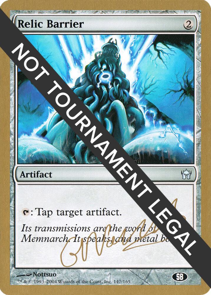 Relic Barrier - 2004 Gabriel Nassif (5DN) (SB) card from World Championship Decks