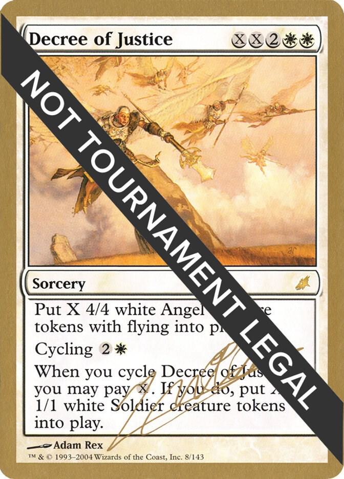 Decree of Justice - 2004 Julien Nuijten (SCG) card from World Championship Decks