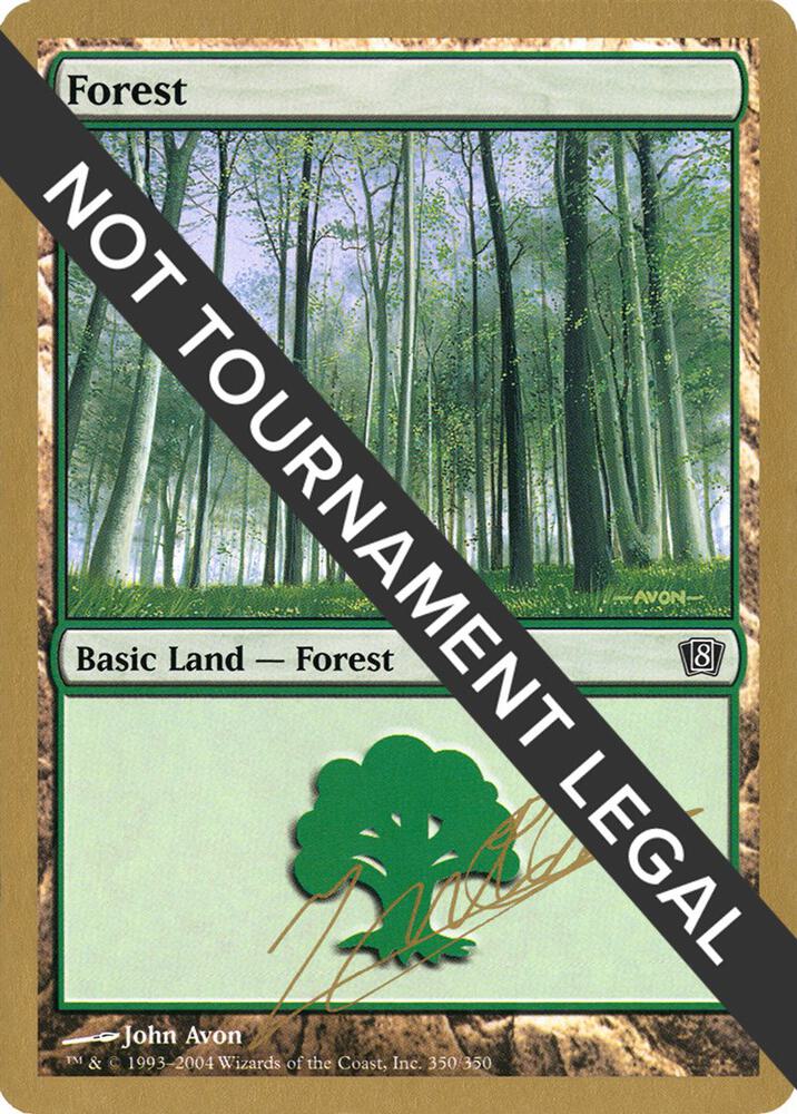 Forest (350) - 2004 Julien Nuijten (8ED) card from World Championship Decks