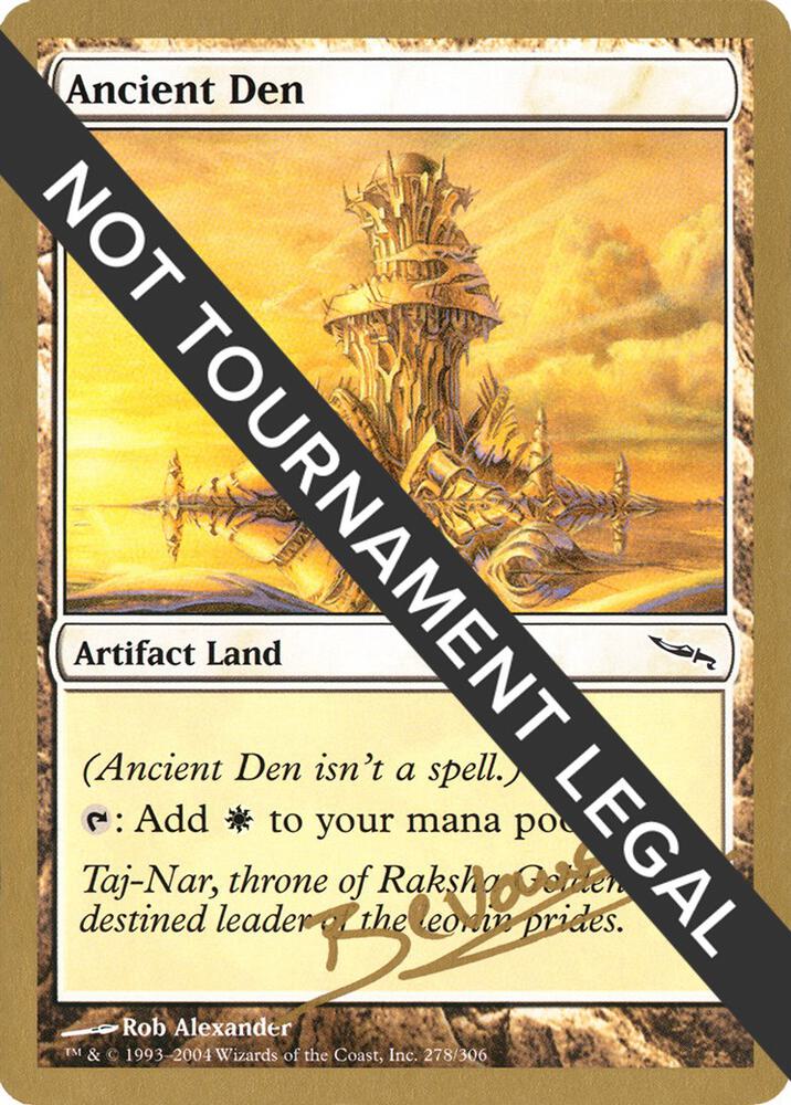 Ancient Den - 2004 Manuel Bevand (MRD) card from World Championship Decks