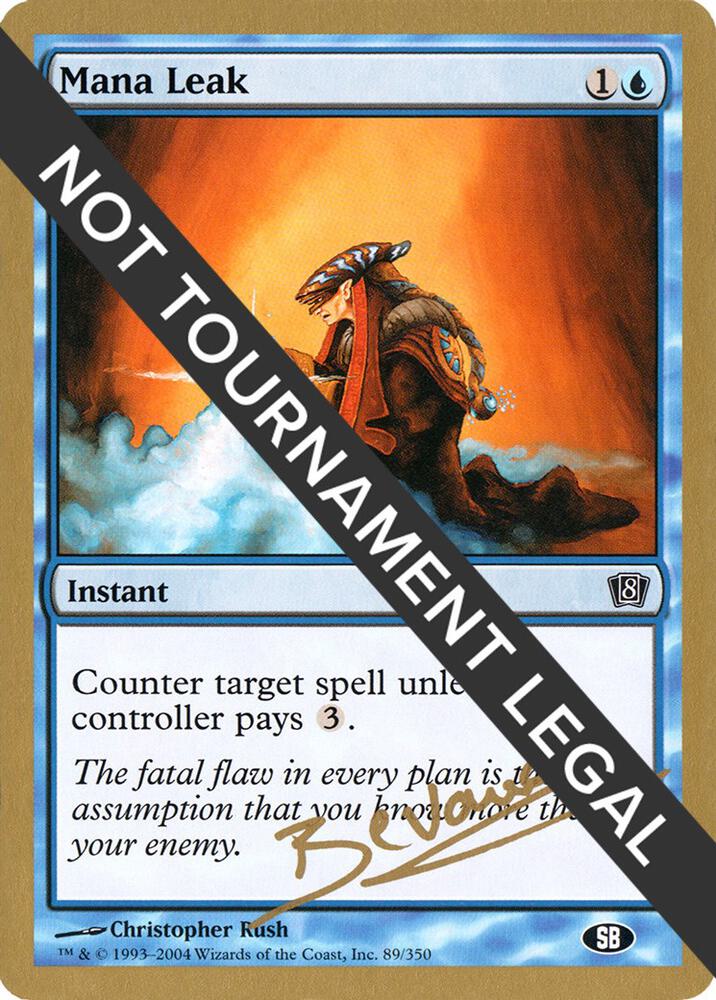 Mana Leak - 2004 Manuel Bevand (8ED) (SB) card from World Championship Decks