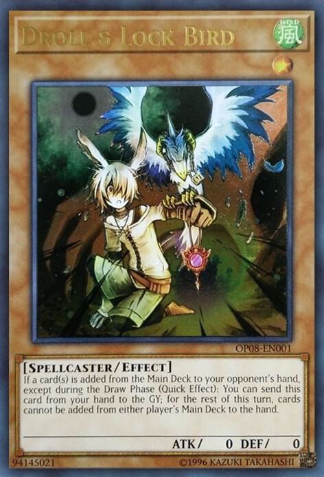 Droll & Lock Bird (UTR) OP08-EN001 card from OTS Tournament Pack 8