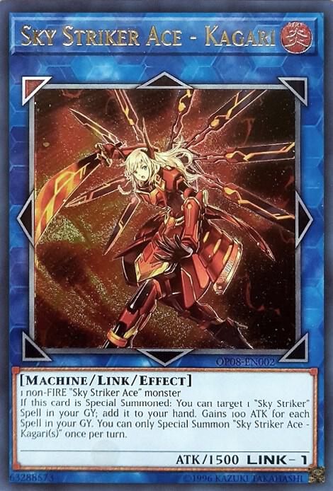Sky Striker Ace - Kagari (UTR) OP08-EN002 card from OTS Tournament Pack 8