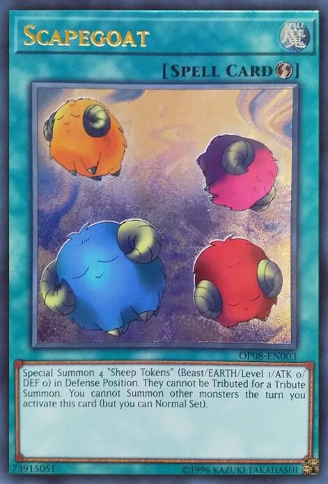 Scapegoat (UTR) OP08-EN003 card from OTS Tournament Pack 8