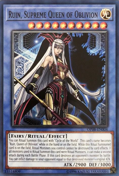 Ruin, Supreme Queen of Oblivion OP08-EN004 card from OTS Tournament Pack 8
