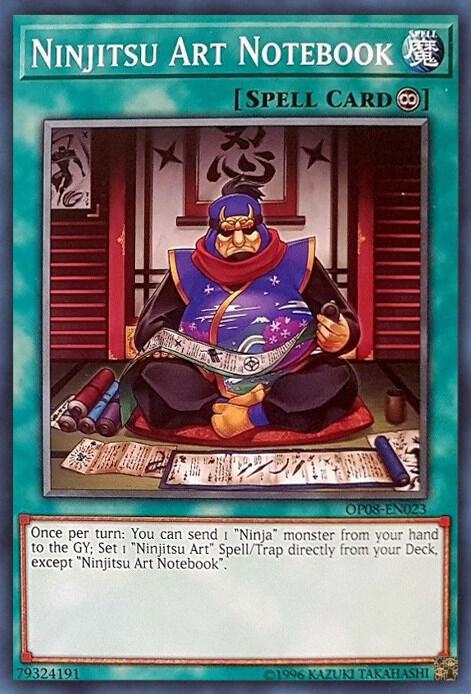 Ninjitsu Art Notebook OP08-EN023 card from OTS Tournament Pack 8