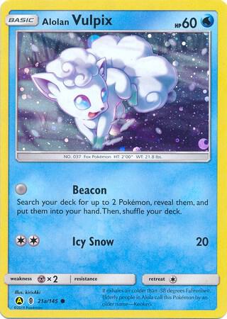 Alolan Vulpix - 21a/145 021a/145 card from Alternate Art Promos