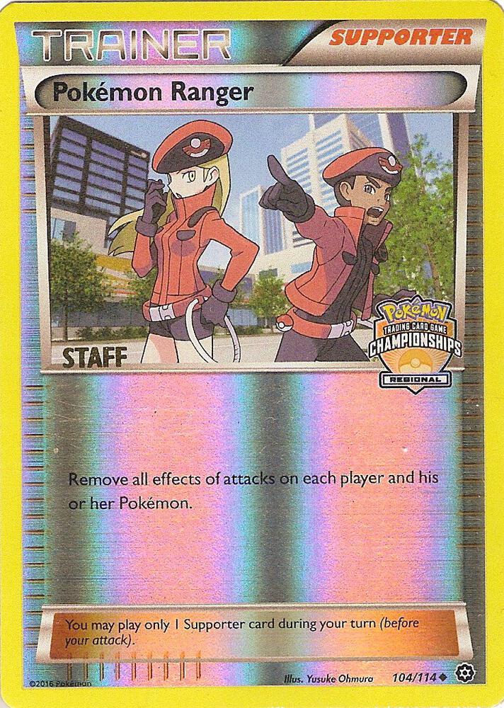 Pokemon Ranger (Regional Championships) [Staff] 104/114 card from League & Championship Cards