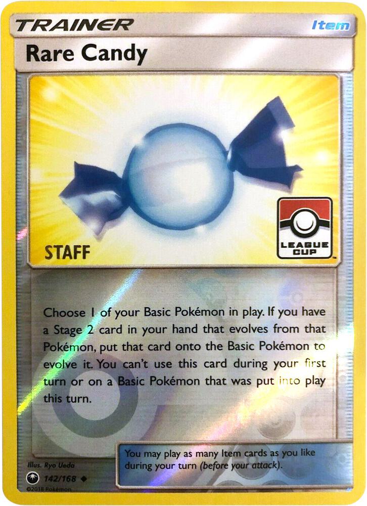 Rare Candy (League Cup) [Staff] 142/168 card from League & Championship Cards
