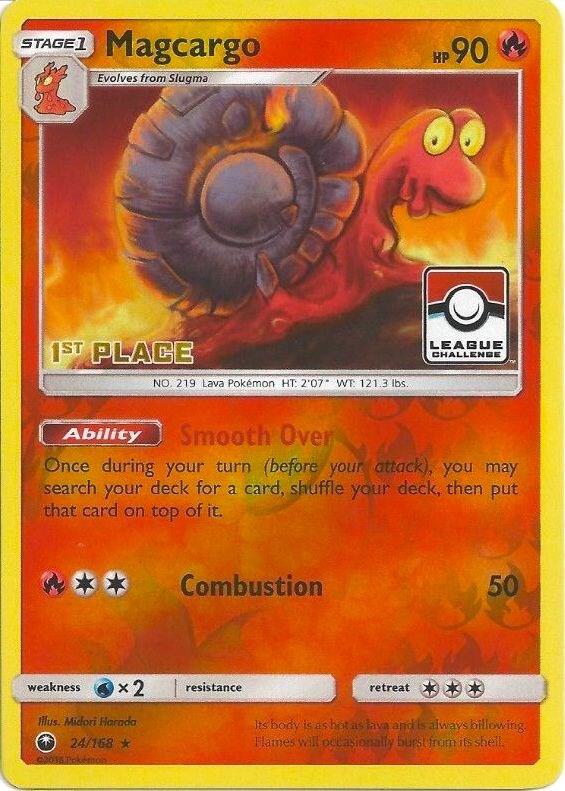 Magcargo - 24/168 (League Challenge) [1st Place] 024/168 card from League & Championship Cards
