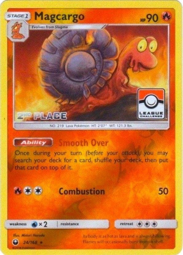 Magcargo - 24/168 (League Challenge) [2nd Place] 024/168 card from League & Championship Cards