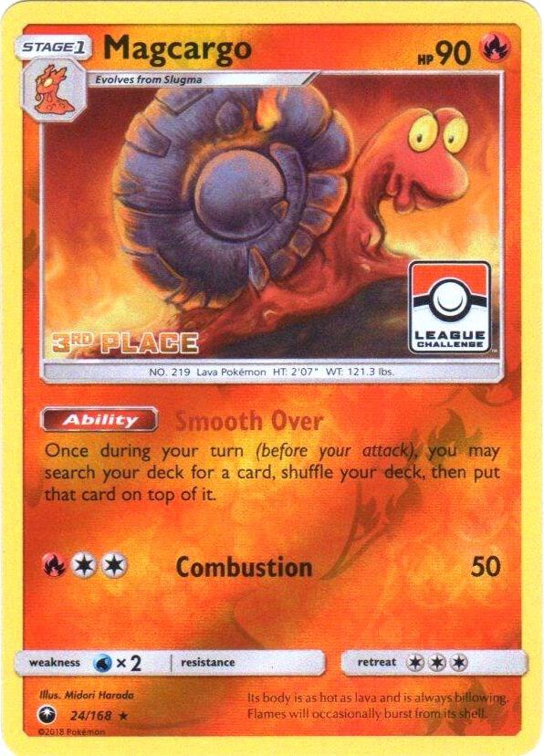 Magcargo - 24/168 (Pokemon League) [3rd Place] 024/168 card from League & Championship Cards