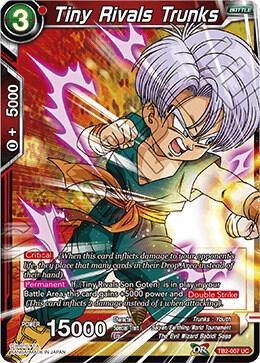 Tiny Rivals Trunks TB2-007 card from World Martial Arts Tournament