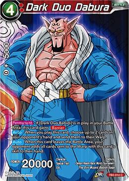 Dark Duo Dabura TB2-014 card from World Martial Arts Tournament