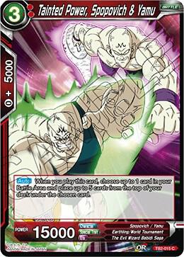 Tainted Power, Spopovich & Yamu TB2-015 card from World Martial Arts Tournament